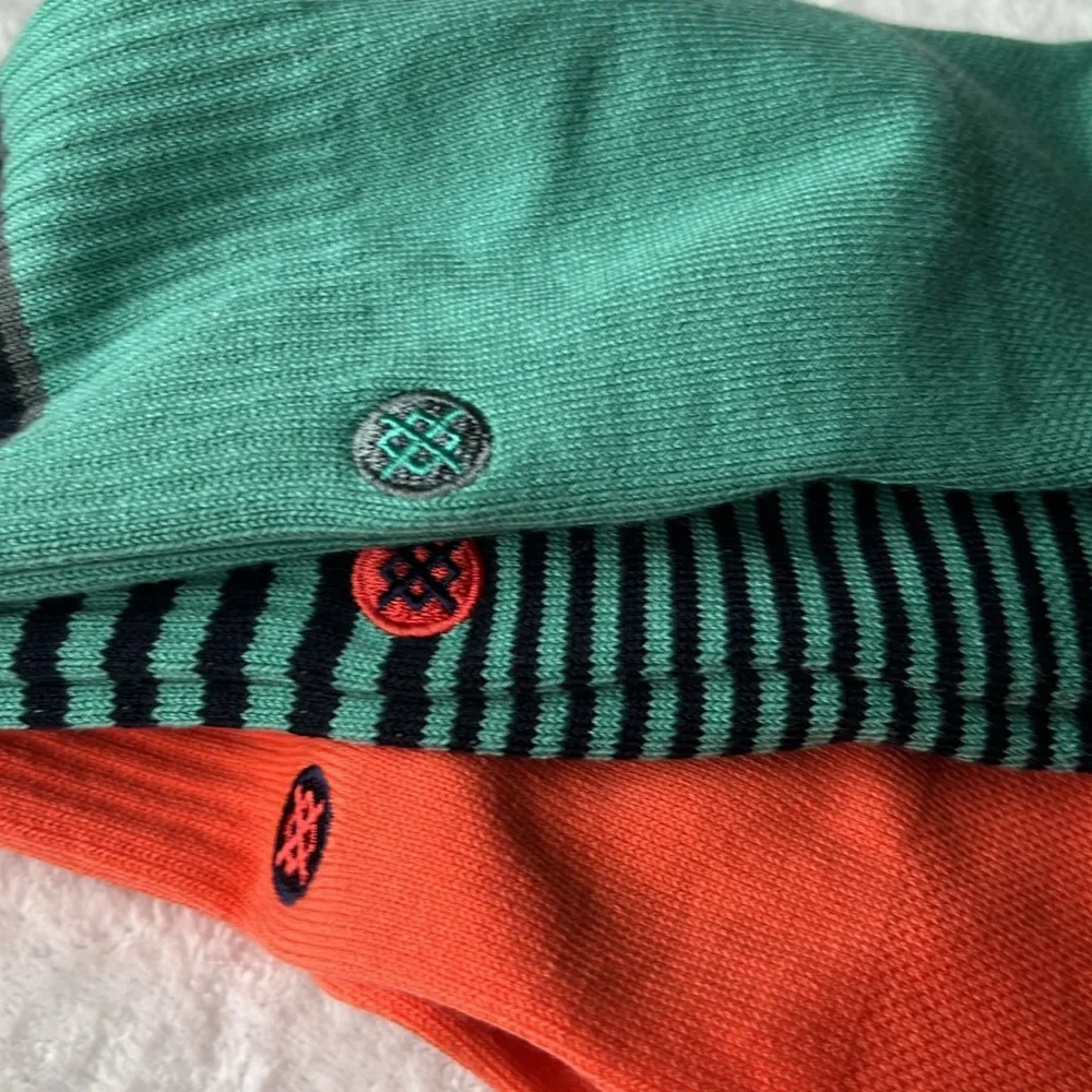 (3) Stance Neptune Casual Cotton Blend Crew Height Mid Cushion Socks